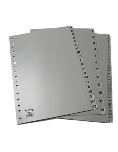 INDICE NUMERICO 1-12 A-4 PLASTICO