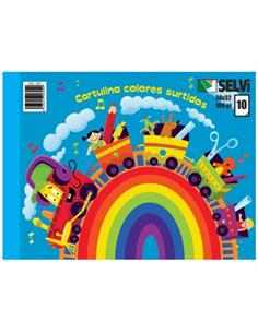 BLOC CARTULINAS 10 COLORES A3