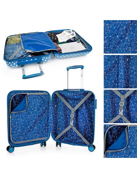 MALETAS 50/60 CM. Y NEC. 702400B-04 AZUL