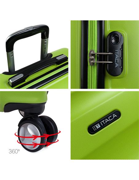 MALETA CABINA T71650-05 ELBA PISTACHO