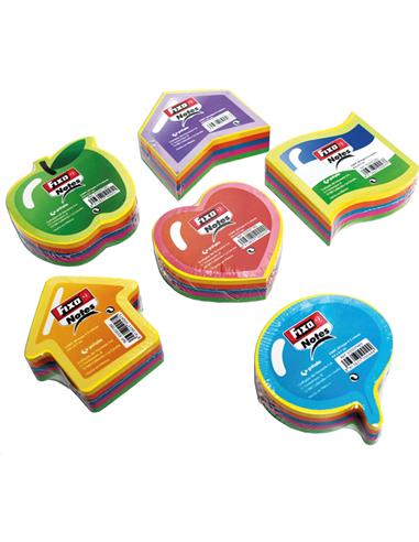 NOTAS ADHESIVAS FIXO FORMAS 5COLx50H NEON