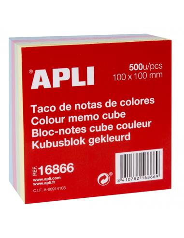 TACO NOTAS COLORES 100x100 500H 16866