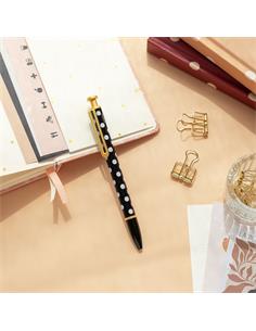 BOLIGRAFO CHARUCA TOPOS NEGRO 2