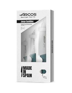 SET 3 CUCHILLOS AZUL MET. ARCOS 818047