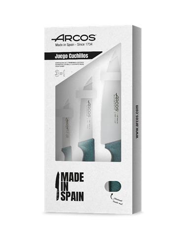 SET 3 CUCHILLOS AZUL MET. ARCOS 818047