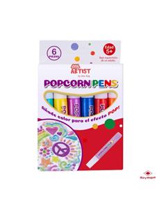 SET 6 ROTULADORES POPCORN 3D AB-0346
