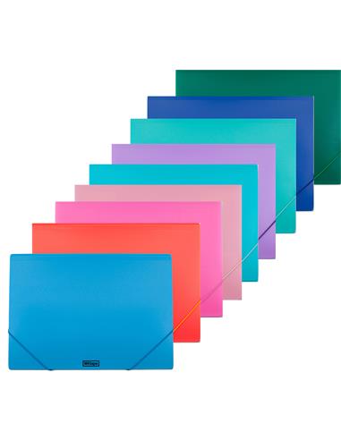 CARPETA GOMAS SOLAPA PP Fº COL. MKTAPE