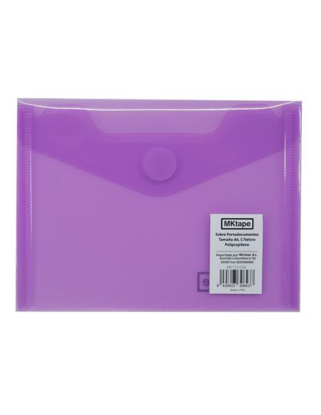 SOBRE PORTAD. VELCRO A6 MKTAPE COL.