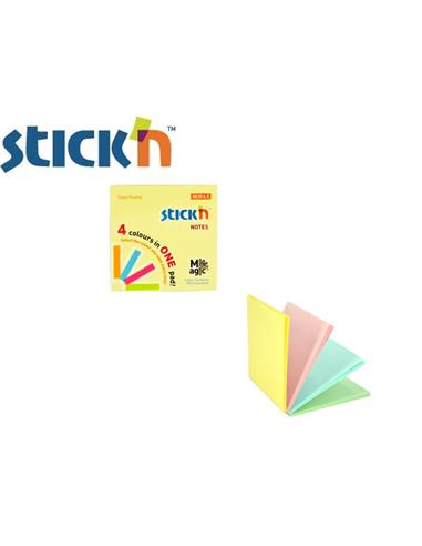 TACO NOTAS ADH. 76x76 100H PASTEL 21574