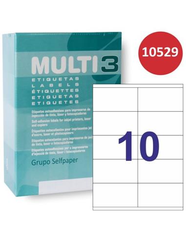 CAJA ETIQUETAS MULTI3 R-10529 105x37 500H