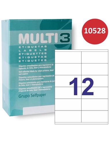 CAJA ETIQUETAS MULTI3 R-10528 105x48 500H