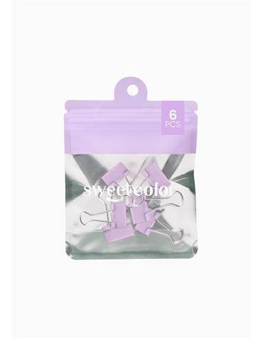 BOLSA 6 PINZA ABAT. 25MM SWC PASTEL