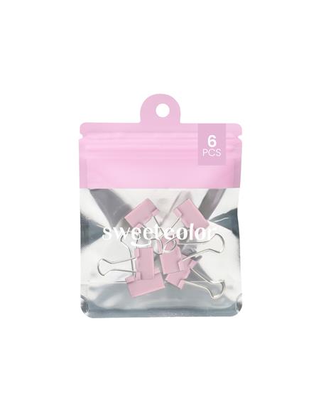 BOLSA 6 PINZA ABAT. 25MM SWC PASTEL