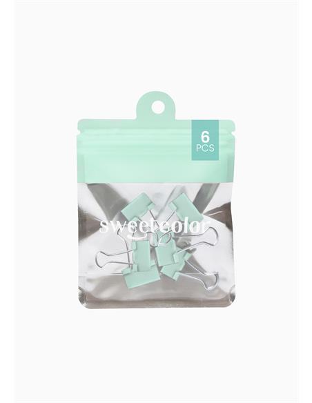 BOLSA 6 PINZA ABAT. 25MM SWC PASTEL