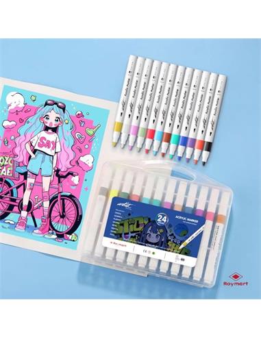 ESTUCHE ACRILICOS PRIME 24 C. AB-0691