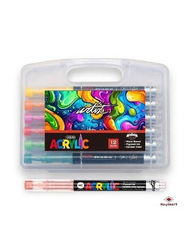 ESTUCHE ACRILICOS ARTIST 12 C. AB-0664