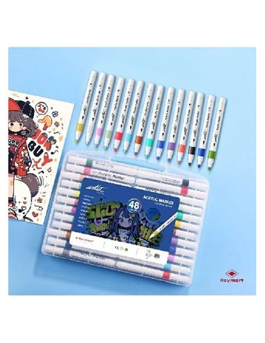 ESTUCHE ACRILICOS PRIME 48 C. AB-0693