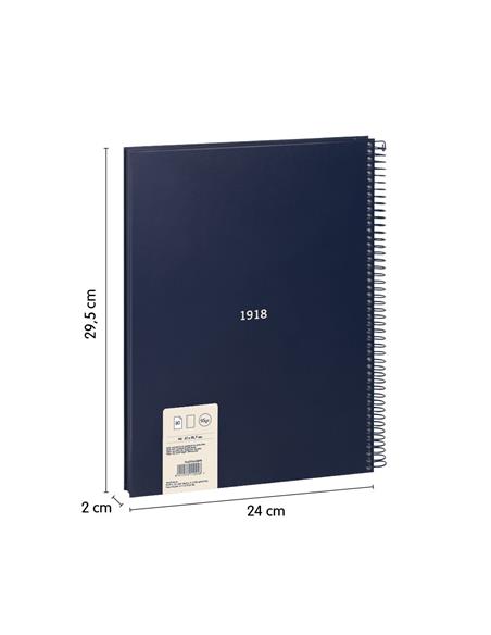 BLOC A4 80H. MILAN AZUL 57141E80B