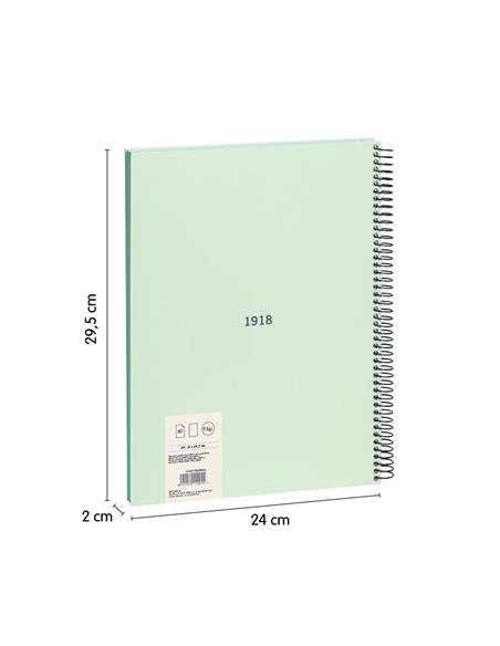 BLOC A4 80H. MILAN VERDE 57141E80GR