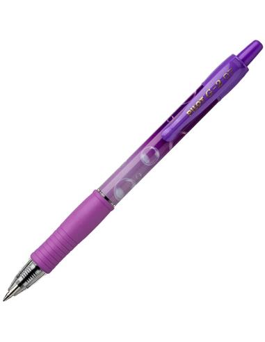 BOLIGRAFO PILOT G-2 BUBBLE PURPURA