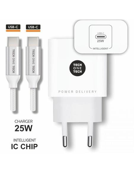 CARGADOR ULTRAR. + CABLE USB-C TEC2266