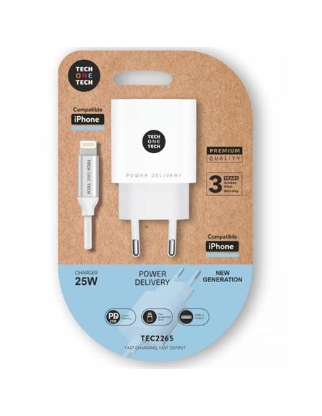CARGADOR 25W + CABLE APPLE TEC2265