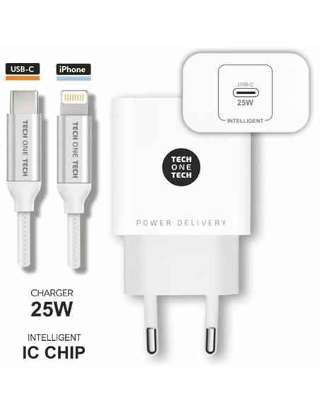 CARGADOR 25W + CABLE APPLE TEC2265
