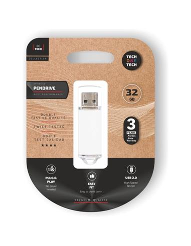 MEMORIA USB 32 GB. BLANCA TEC3007-32