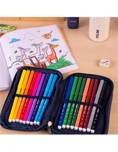 PLUMIER 2 PISOS 430 AZUL 081276SNCB MIL. 2