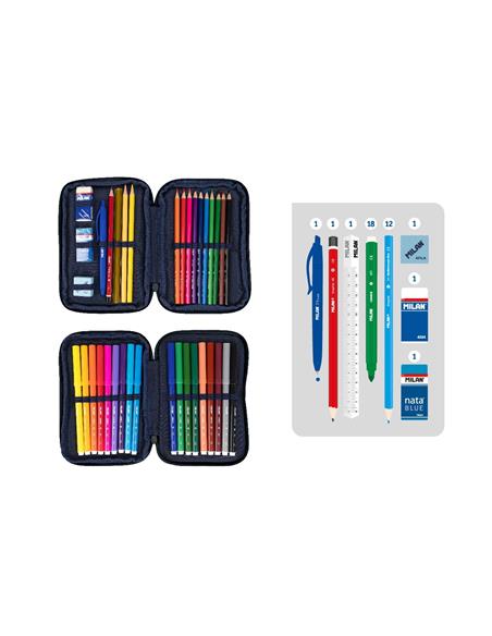 PLUMIER 2 PISOS 430 AZUL 081276SNCB MIL.