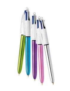 BOLIGRAFO BIC 4/COLORES SHINE/SILVER 919380
