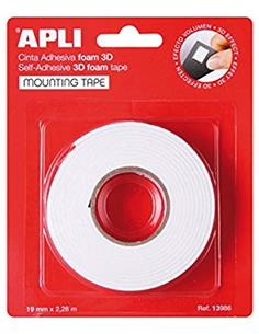 ROLLO CINTA ADHES. DOBLE CARA 3D APLI 13986