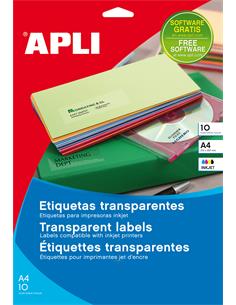 BLISTER ETIQUETAS TRANSP.ADHESIVAS 10053 APLI