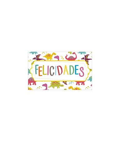 ROLLO 250 ETIQUETAS DINOSAURIOS 40903