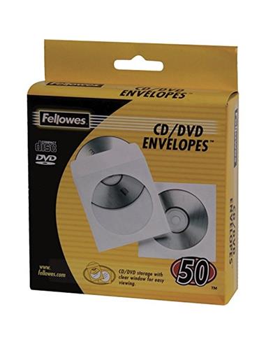 SOBRE CD PAPEL BLANCO 50/U 90690