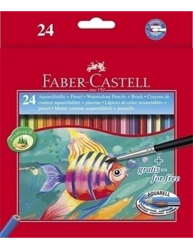 C/LAPIZ ACUARELABLE 24C FABER 114425