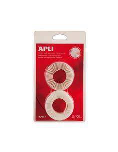CINTA VELCRO APLI 2x100CM BLANCA 13657
