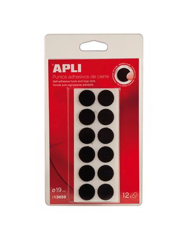 PUNTOS VELCRO 12 UN. APLI 13658-13659