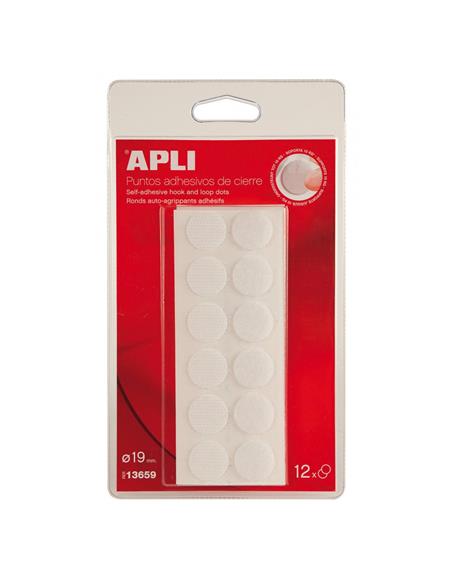 PUNTOS VELCRO 12 UN. APLI 13658-13659