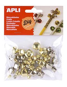 BOLSA 40 CASCABELES ORO/PLATA 16833