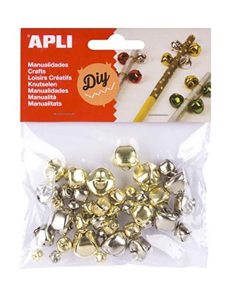 BOLSA 40 CASCABELES ORO/PLATA 16833