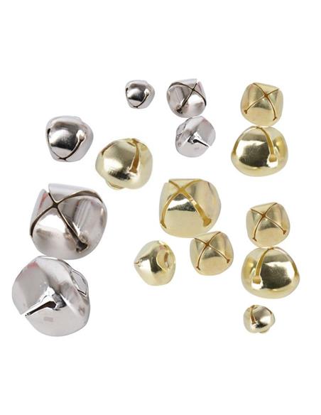 BOLSA 40 CASCABELES ORO/PLATA 16833