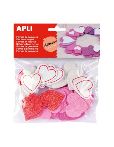 B. GOMA EVA PURPURINA CORAZONES 13283 APLI