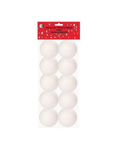 PACK 10 BOLAS POLIESTIRENO 30MM PRYSE