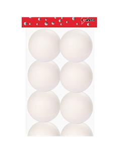 PACK 8 BOLAS POLIESTIRENO 40MM PRYSE