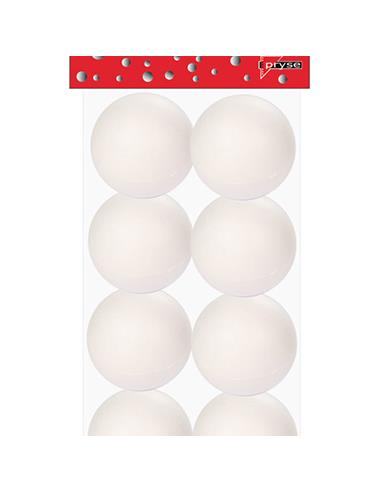 PACK 8 BOLAS POLIESTIRENO 40MM PRYSE