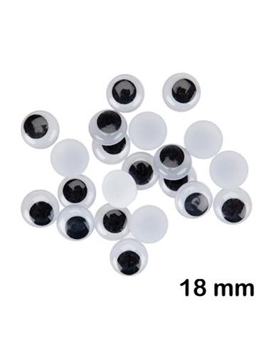 PACK 20 OJOS MOVILES ADH. NEGROS 68010400