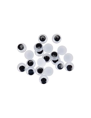 PACK 40 OJOS MOVILES ADH. NEGROS 68010200