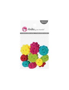 PACK 40 BOTONES FIELTRO 00040699 SURT.