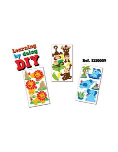 STICKERS 3D EVA MON, ELEF, LEON 5150009